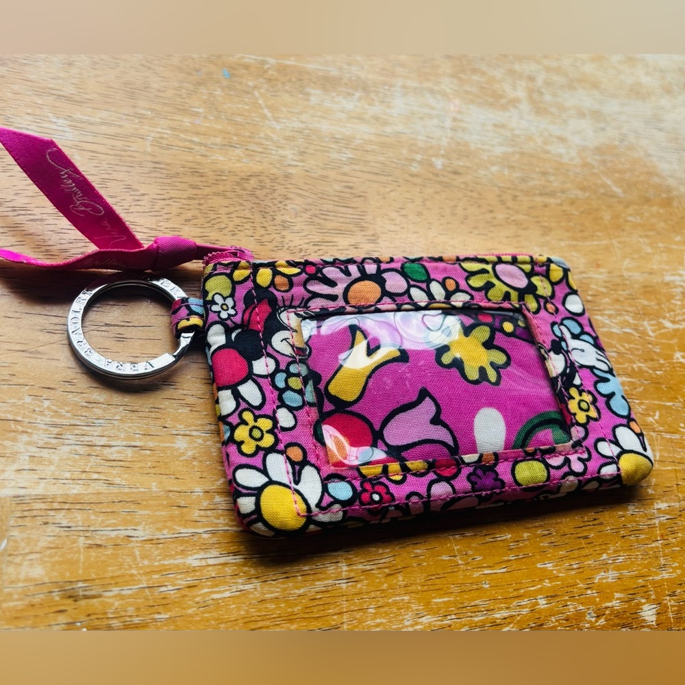 Vera Bradley Disney Parks Minnie Mouse Pink Floral ID holder